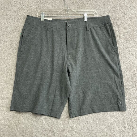 NEW Hang Ten Men's Size 38  Hybrid Shorts Quick Dry Stretch Fabric Gray - Picture 2 of 10